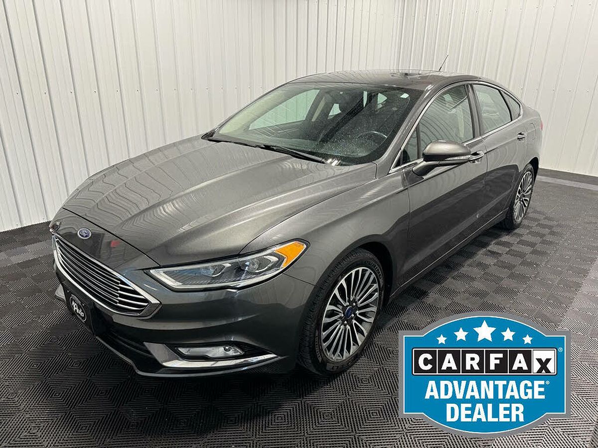 Gray 2017 Ford Fusion Titanium Sedan