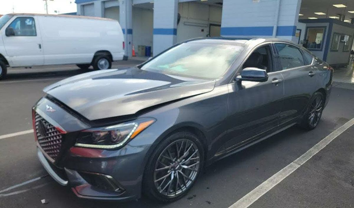 Gray 2018 Genesis G80 3.3T Sport Sedan