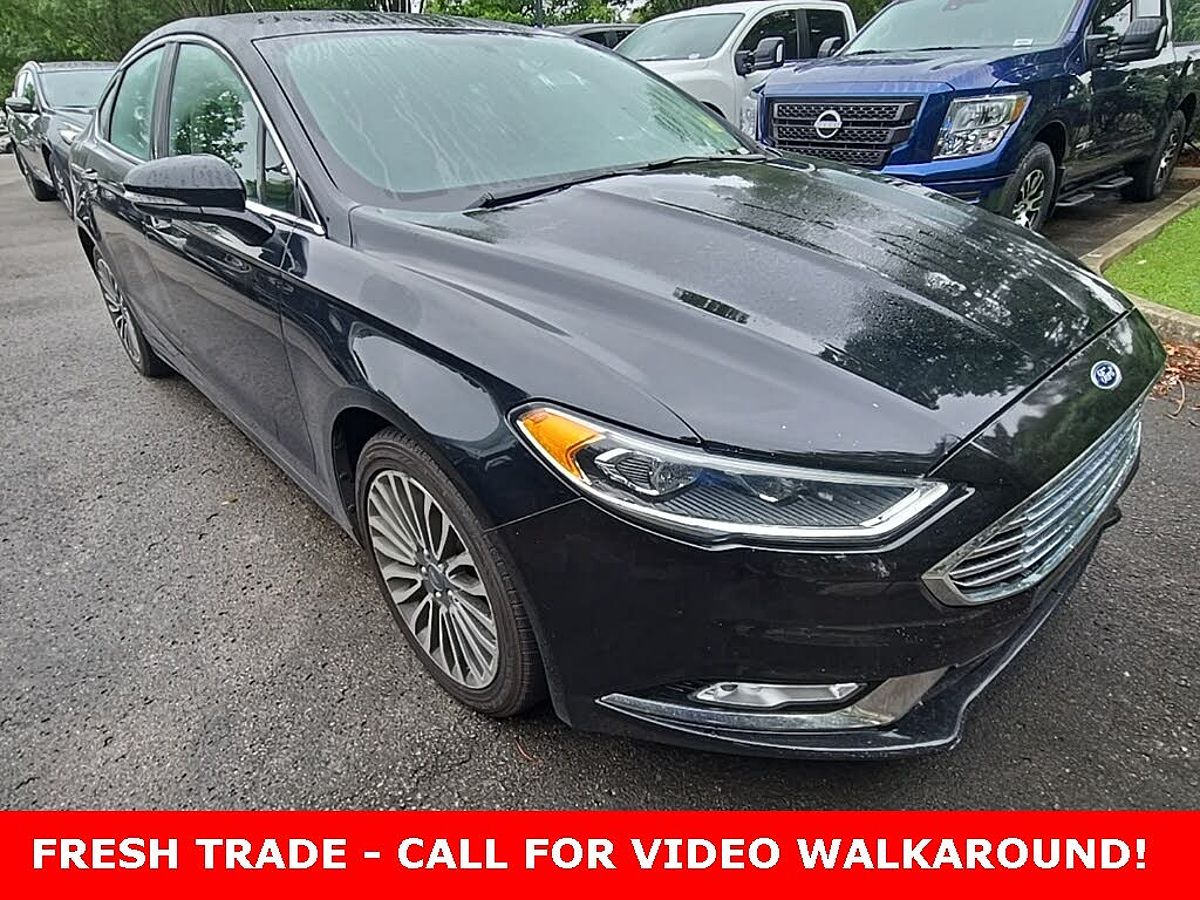 Shadow black 2017 Ford Fusion Titanium Sedan