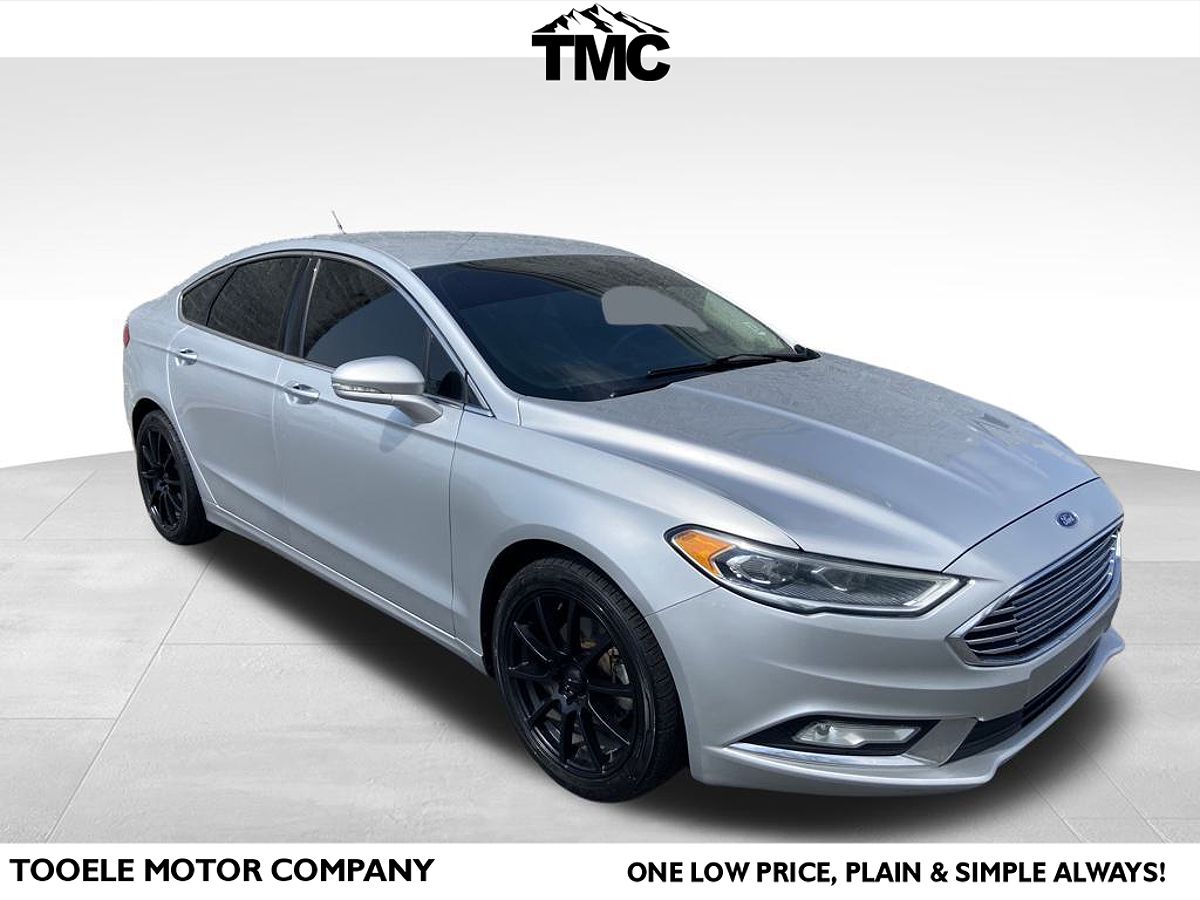 Silver 2017 Ford Fusion Titanium Sedan