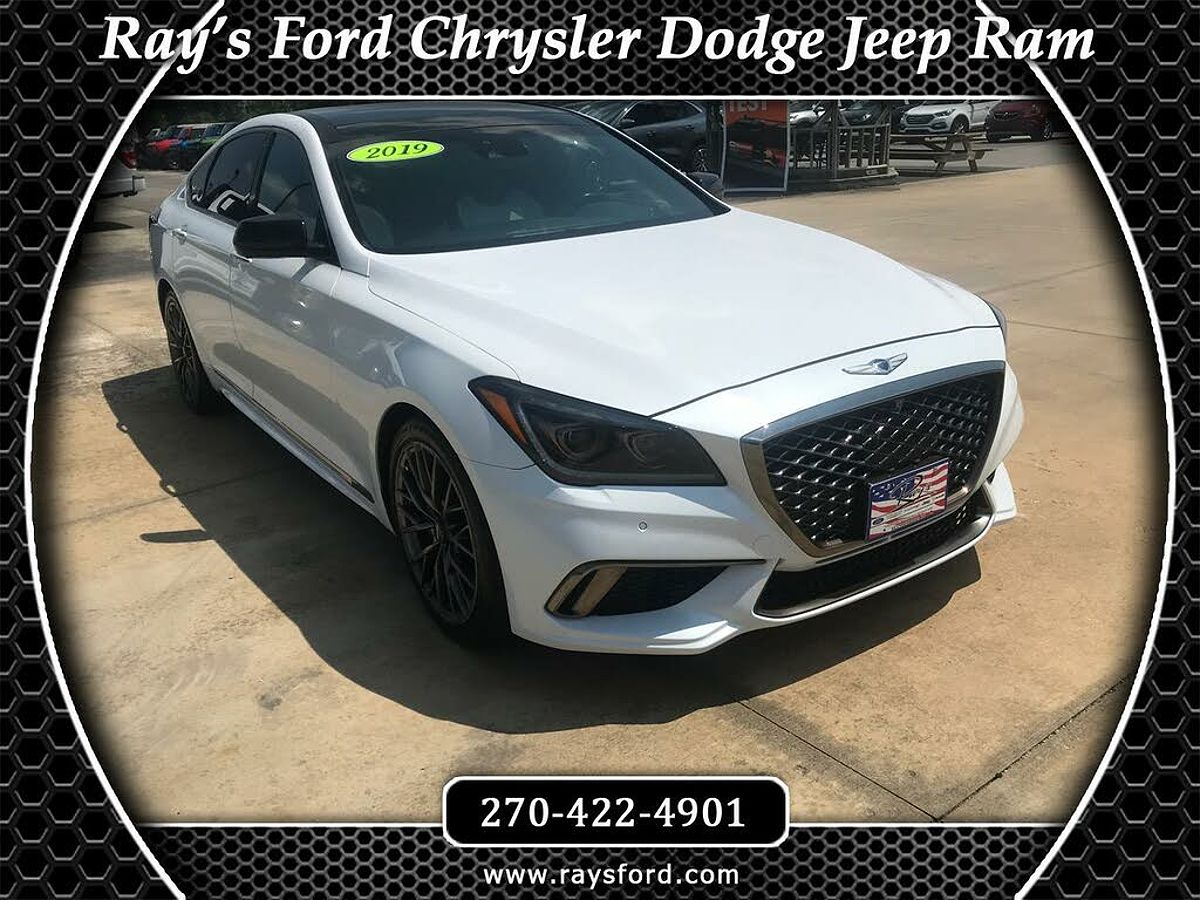 White 2018 Genesis G80 3.3T Sport Sedan